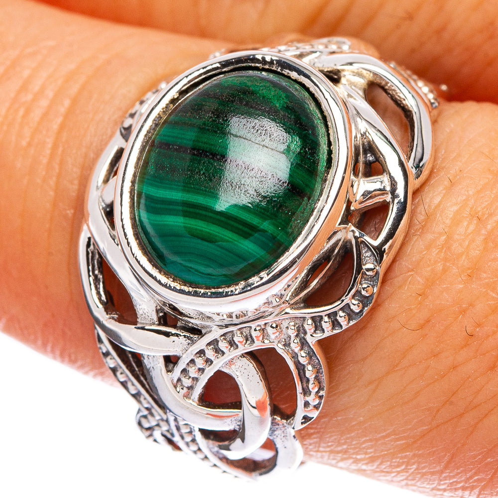 Malachite Ring Size 8.75 (925 Sterling Silver) R146320