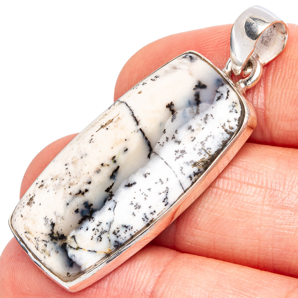 Dendritic Opal Pendants 1 3/4" (925 Sterling Silver) P43277