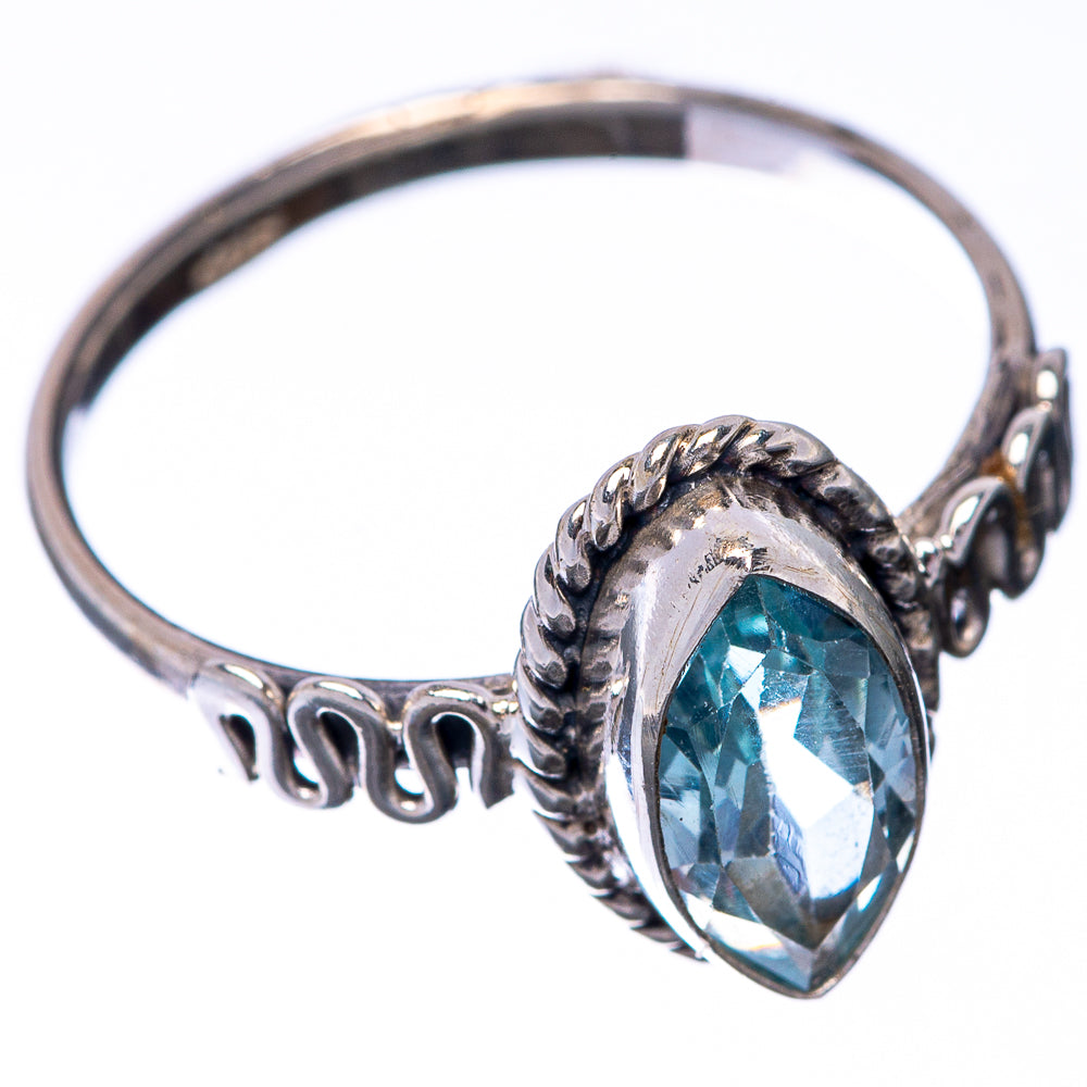 Blue Topaz Dainty Ring Size 6.75 (925 Sterling Silver) R145203
