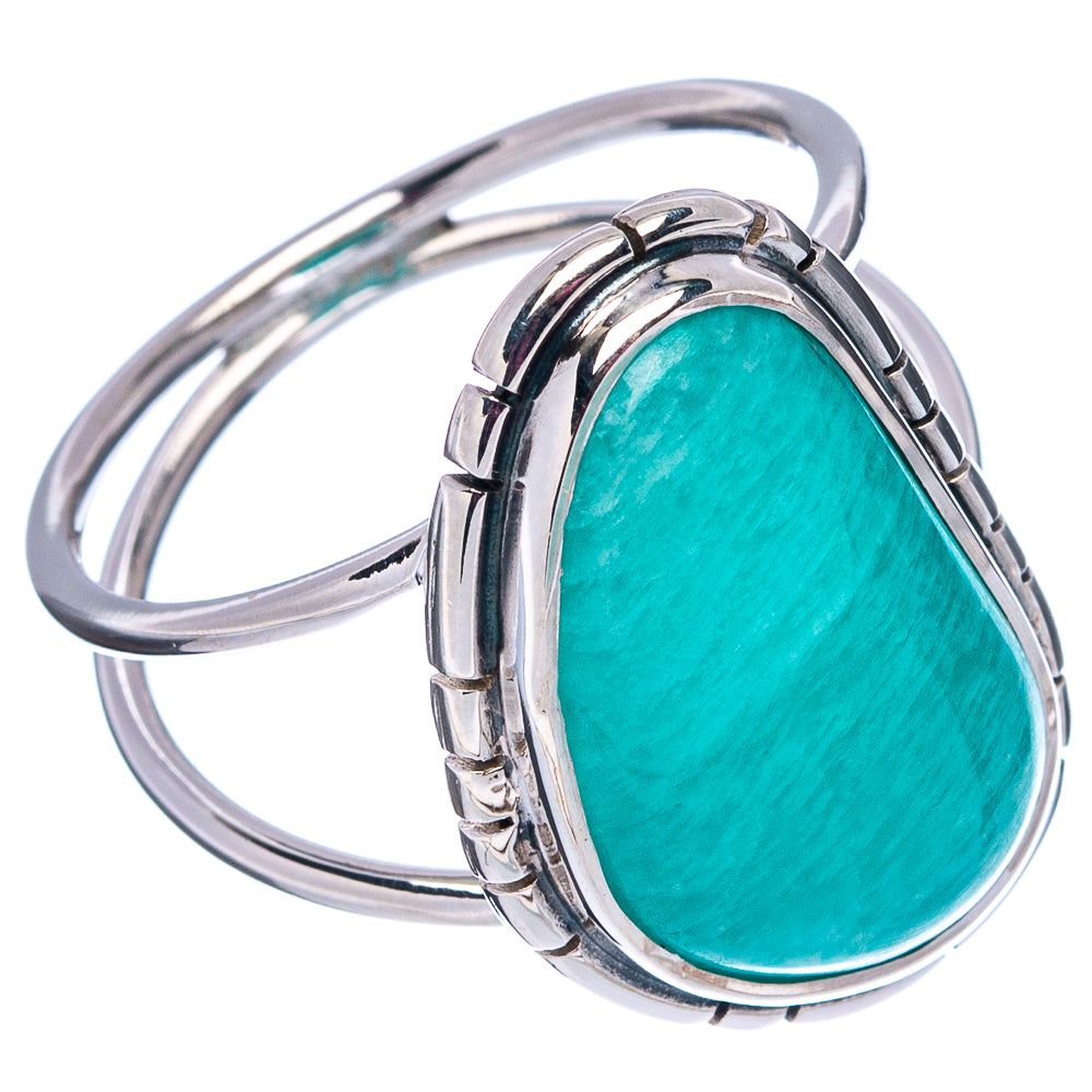 Premium Amazonite Ring Size 8.75 (.925 Sterling Silver)