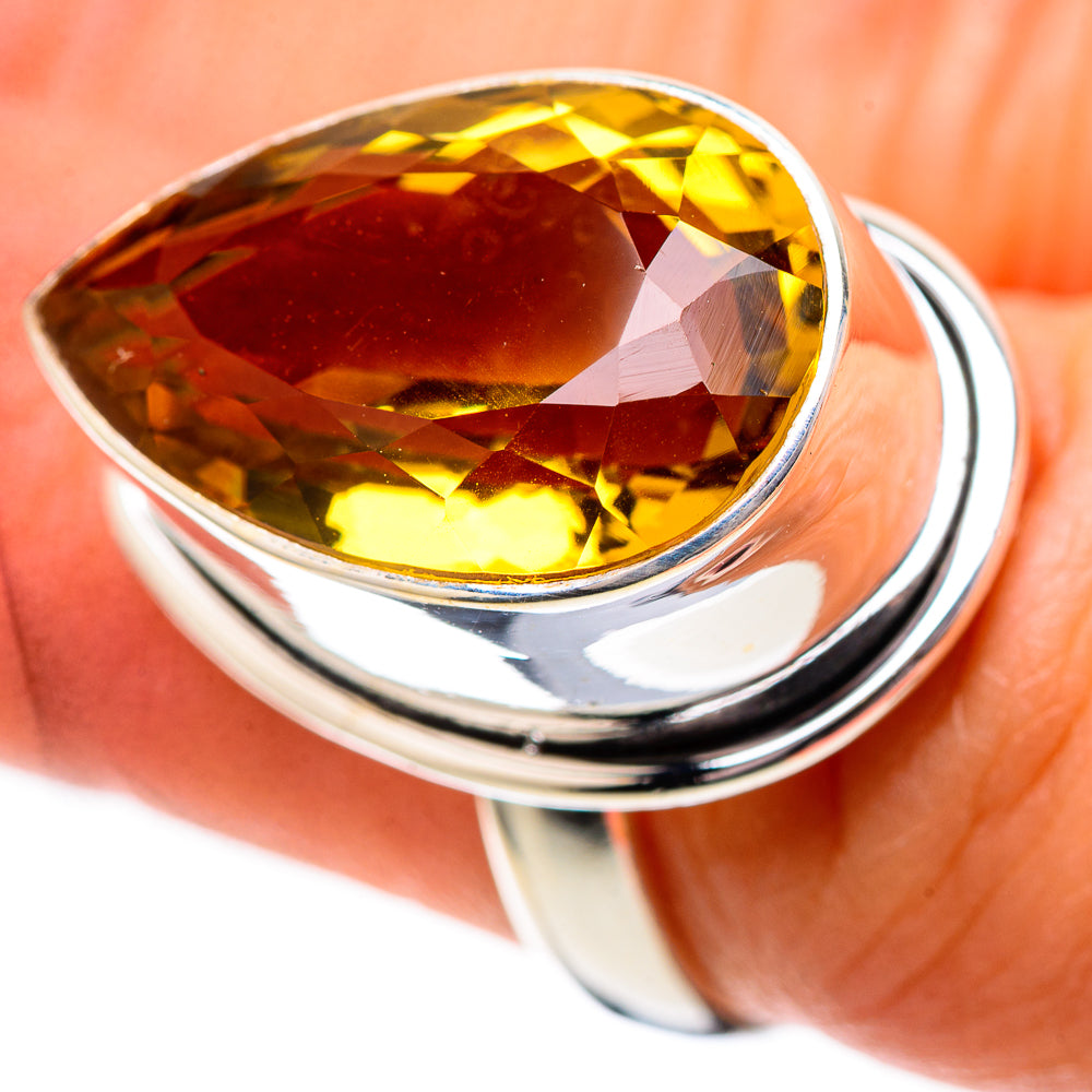 Faceted Citrine Ring Size 6.5 (925 Sterling Silver) RING138988