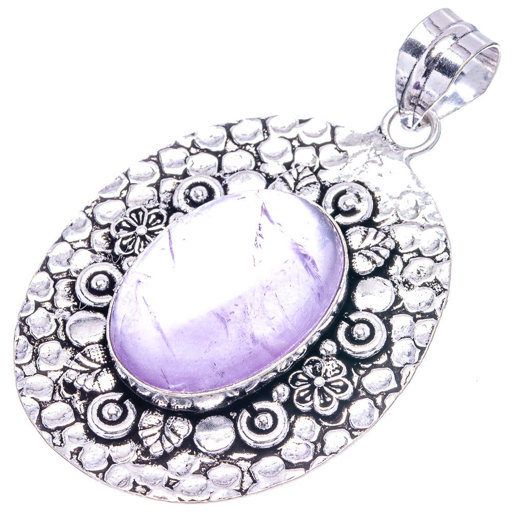 Amethyst Pendant 2 3/8" (German Silver)