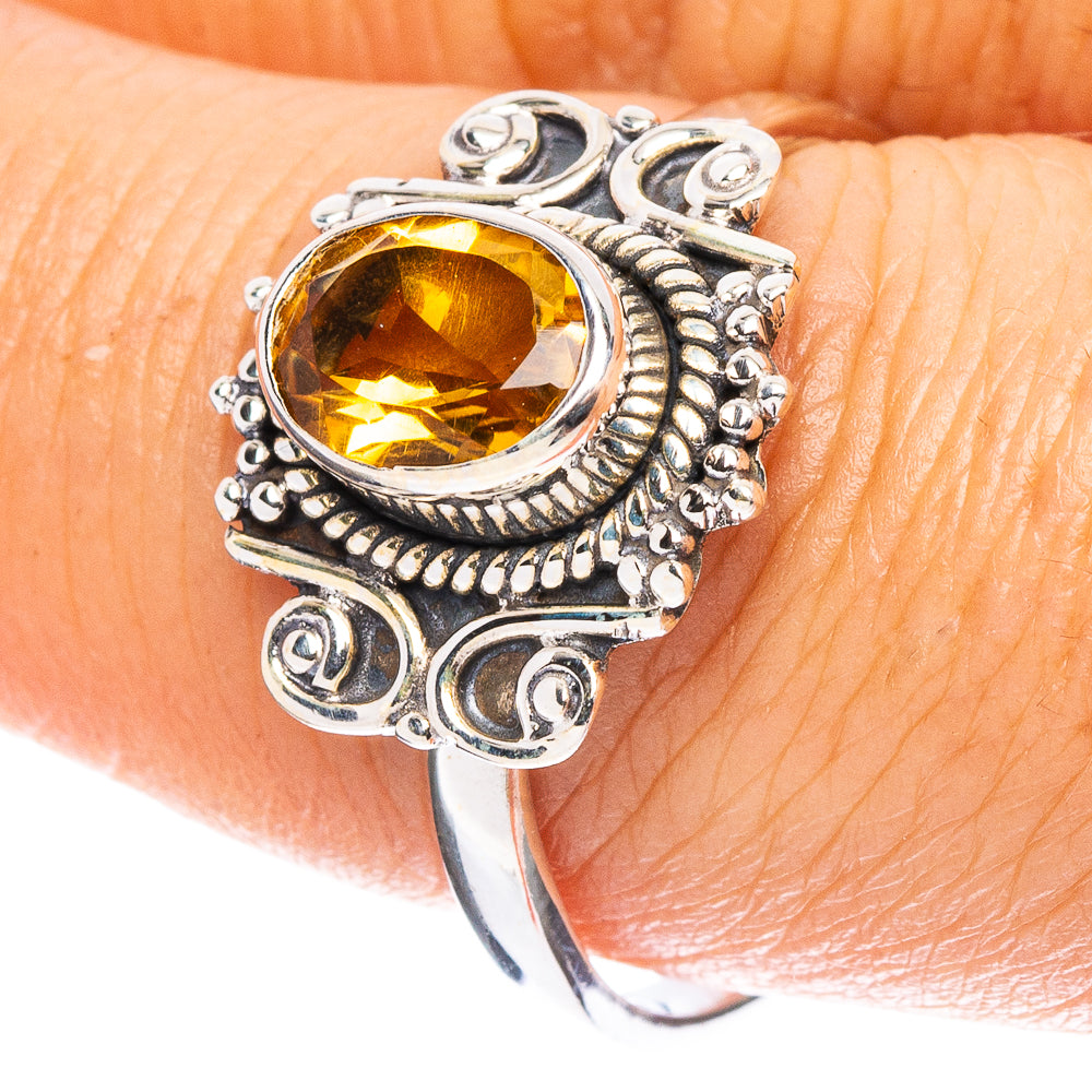 Citrine Ring Size 9 (925 Sterling Silver) R7993