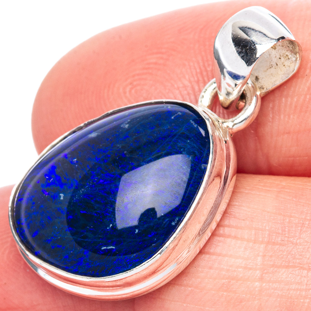 Rare Triplet Opal Pendant 1 1/8" (925 Sterling Silver) P41811