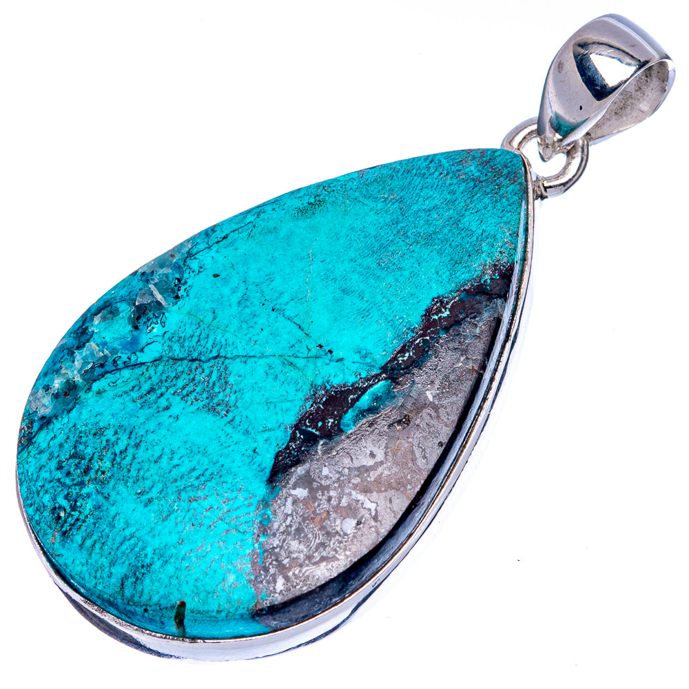Shattuckite Pendant 1 3/4" (925 Sterling Silver) P42063