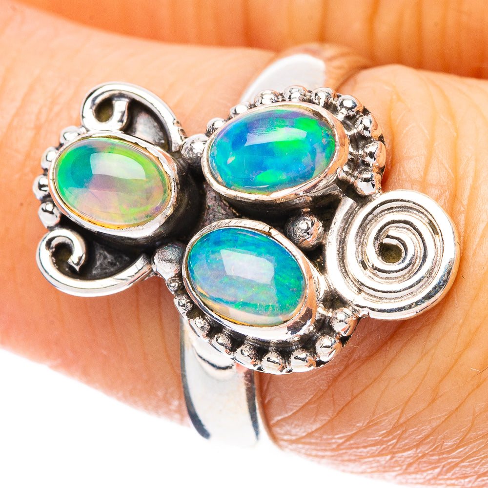 Rare Ethiopian Opal Ring Size 7 (925 Sterling Silver) R4415