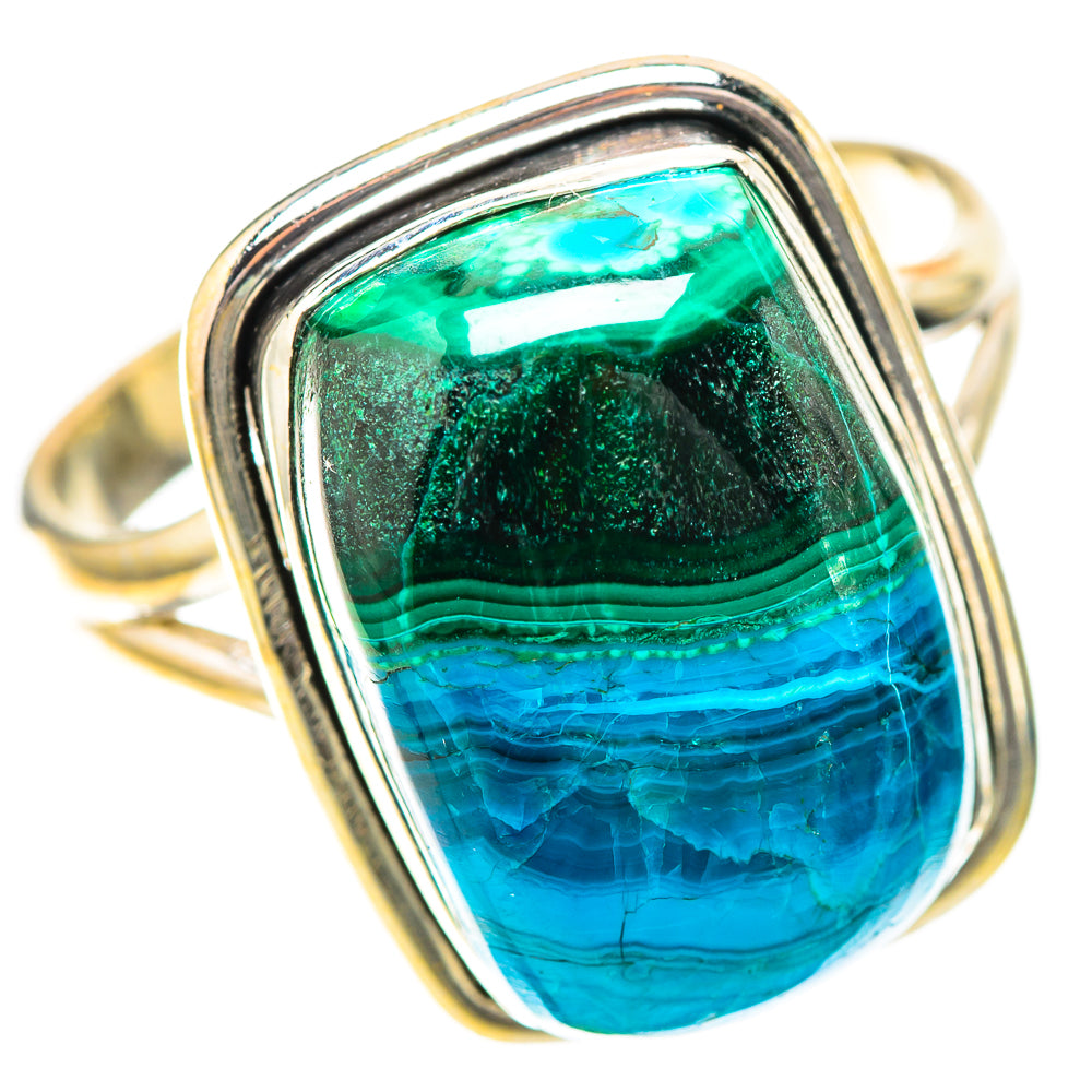 Malachite In Chrysocolla Ring Size 10.75 (925 Sterling Silver) RING138947