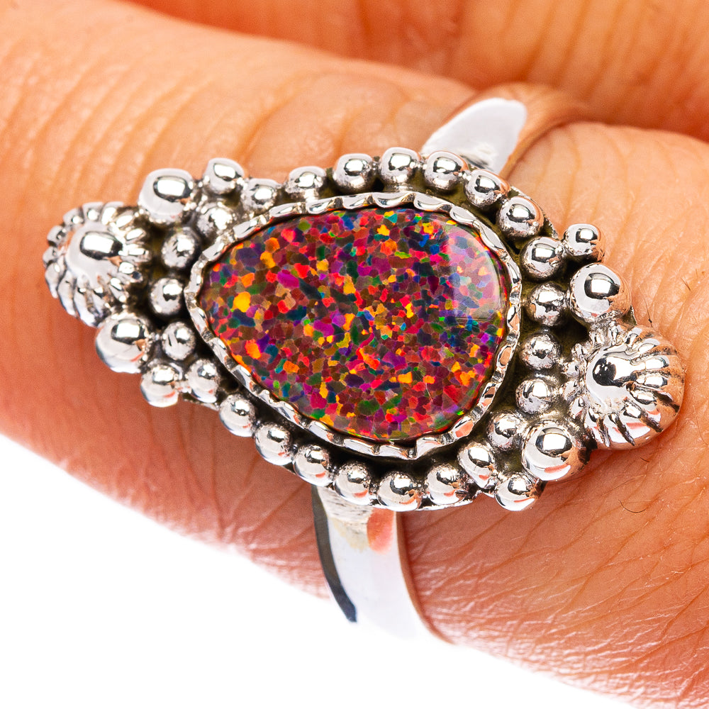 Synthetic Opal Ring Size 8 (925 Sterling Silver) R146325