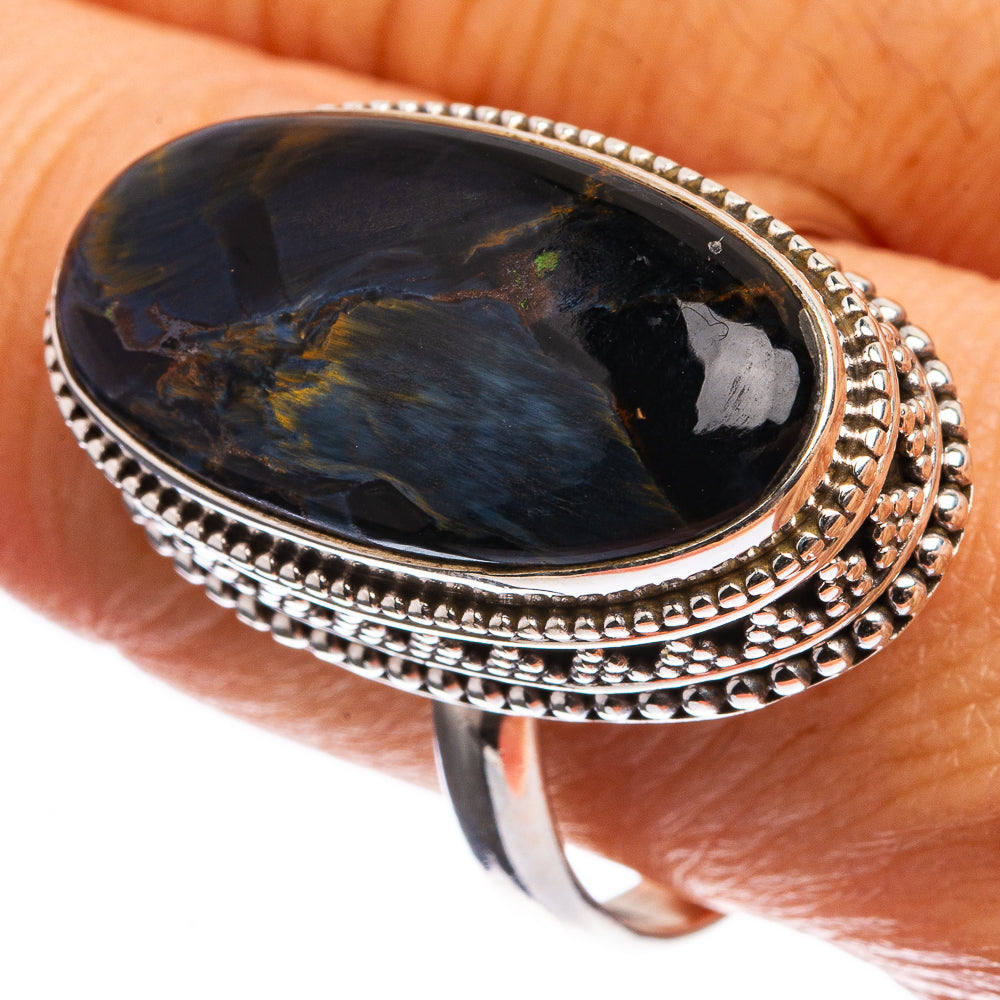 Large Pietersite Ring Size 10.75 (925 Sterling Silver) R143041