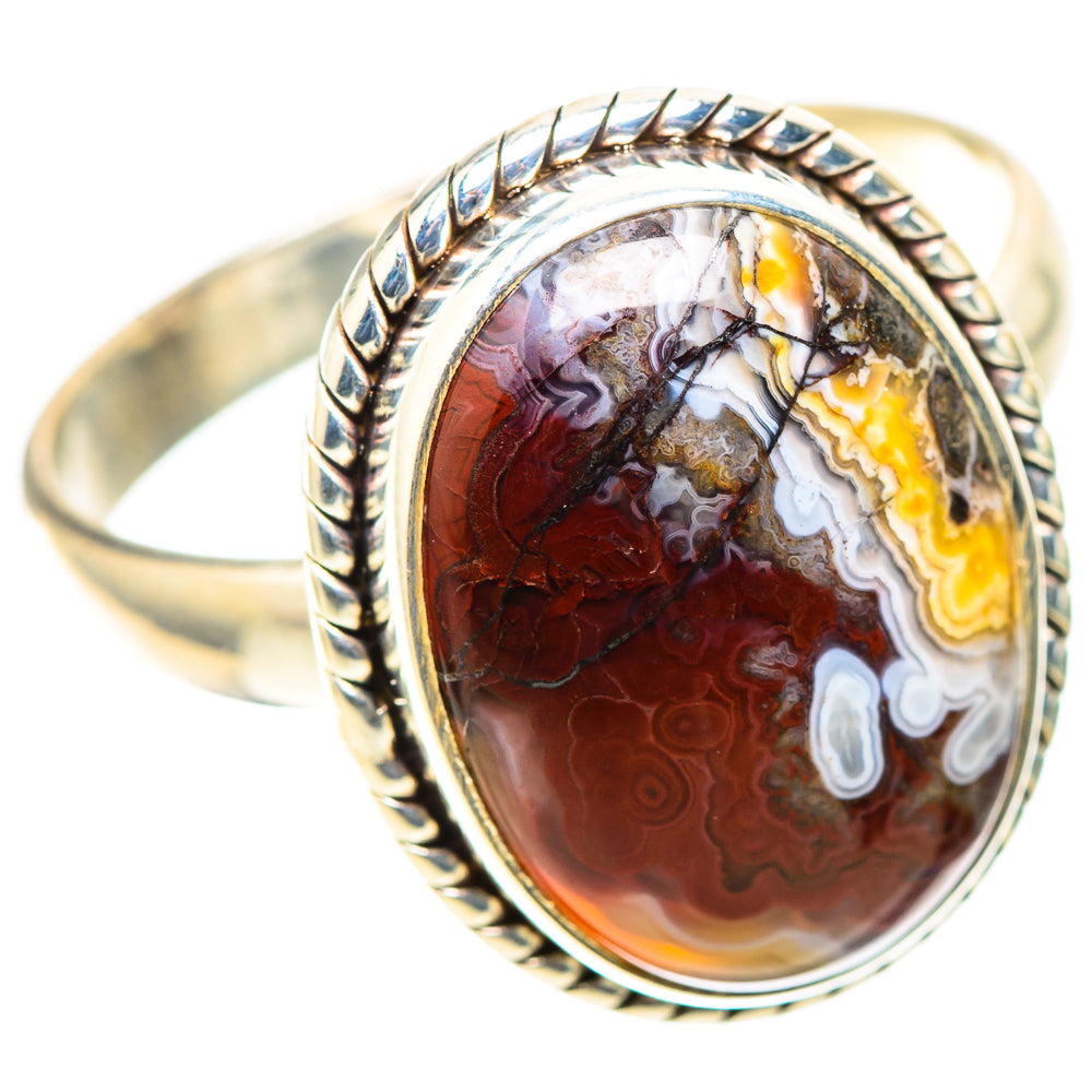 Crazy Lace Agate Ring Size 11.5 (925 Sterling Silver) RING138528