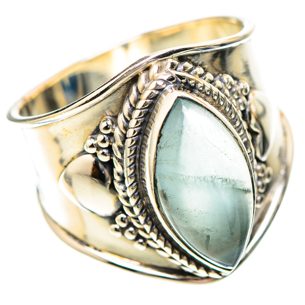 Natural Aquamarine Ring Size 6.5 (925 Sterling Silver) RING139720