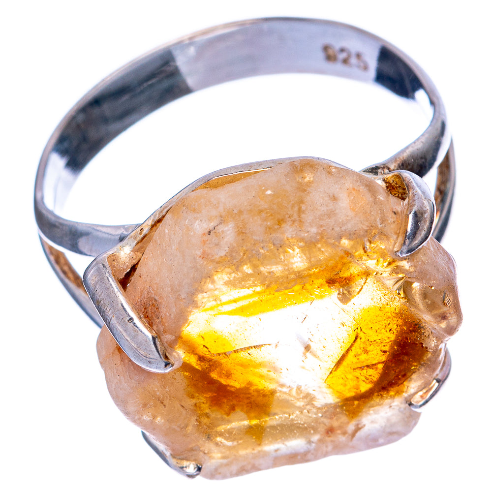 Rough Citrine Ring Size 8.75 (925 Sterling Silver) R145325