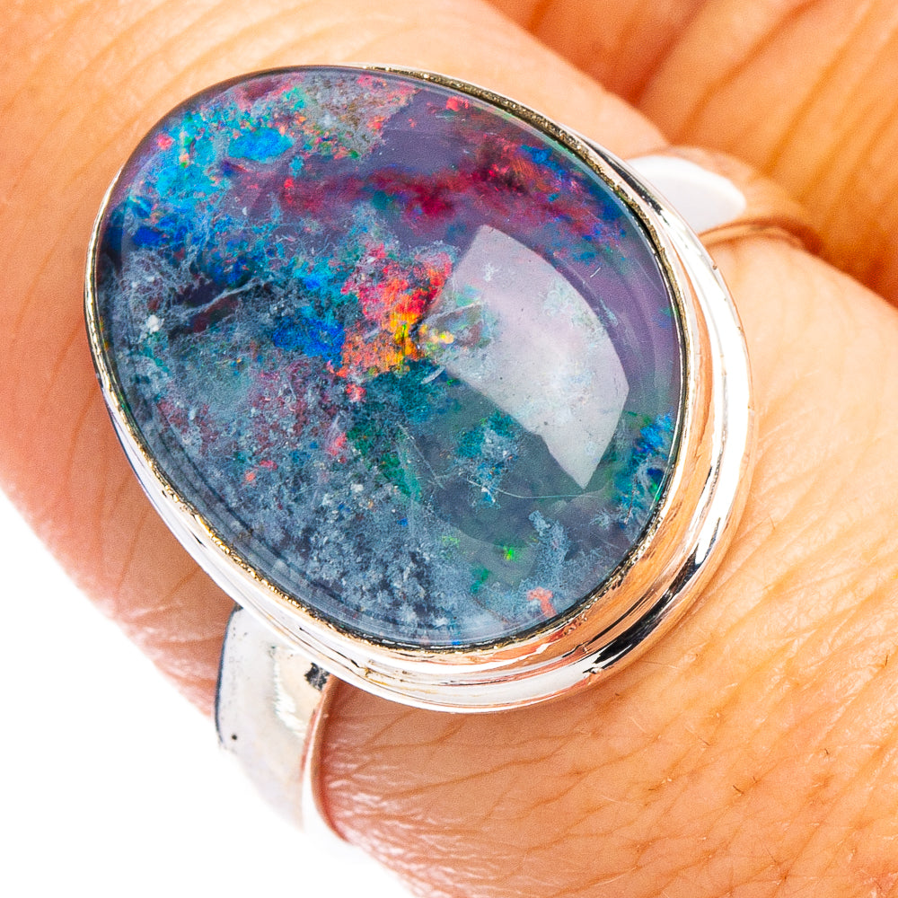 Rare Triplet Opal Ring Size 8.75 (.925 Sterling Silver)