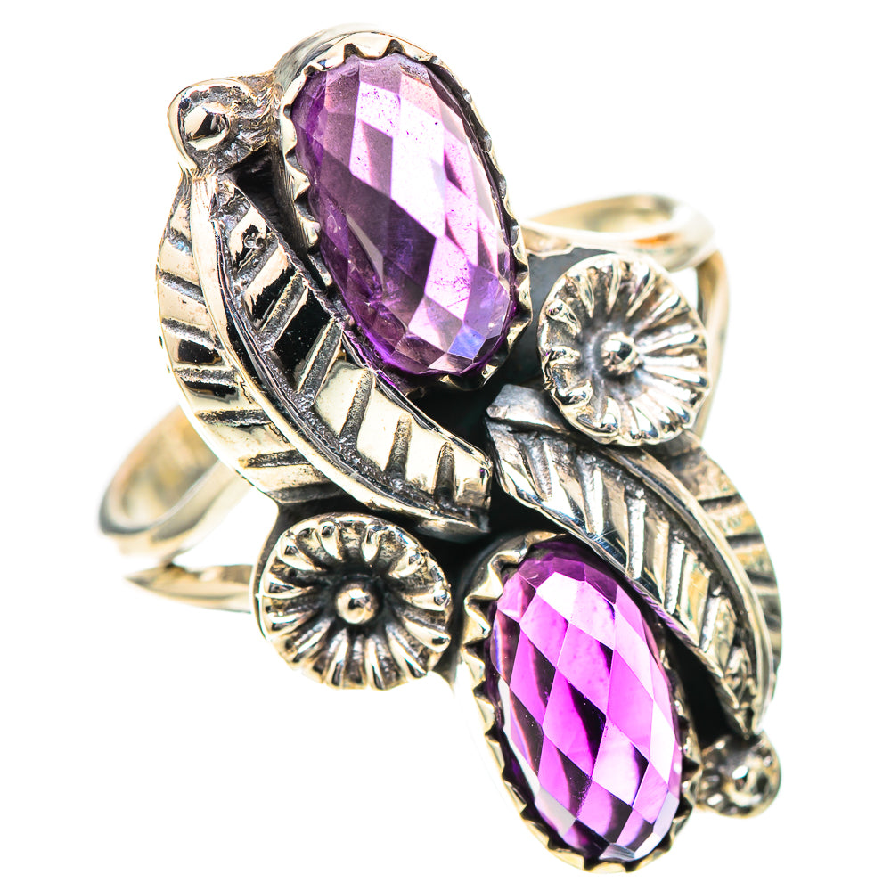 Faceted Amethyst Ring Size 8 (925 Sterling Silver) RING139216