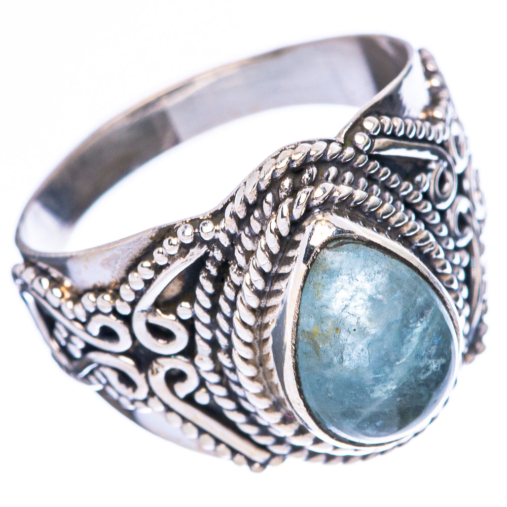 Aquamarine Ring Size 6.5 (925 Sterling Silver) R4007