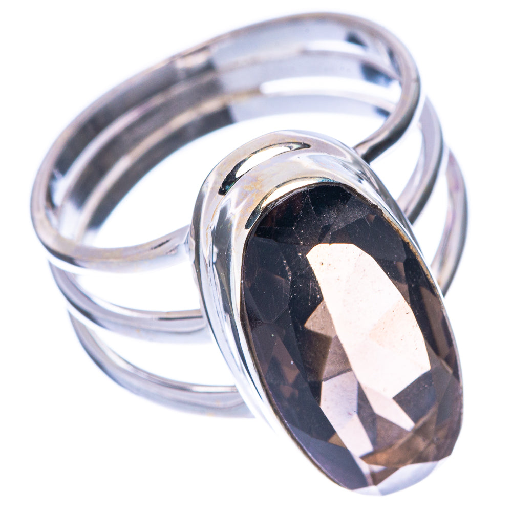 Smoky Quartz Ring Size 8.75 (925 Sterling Silver) R1762