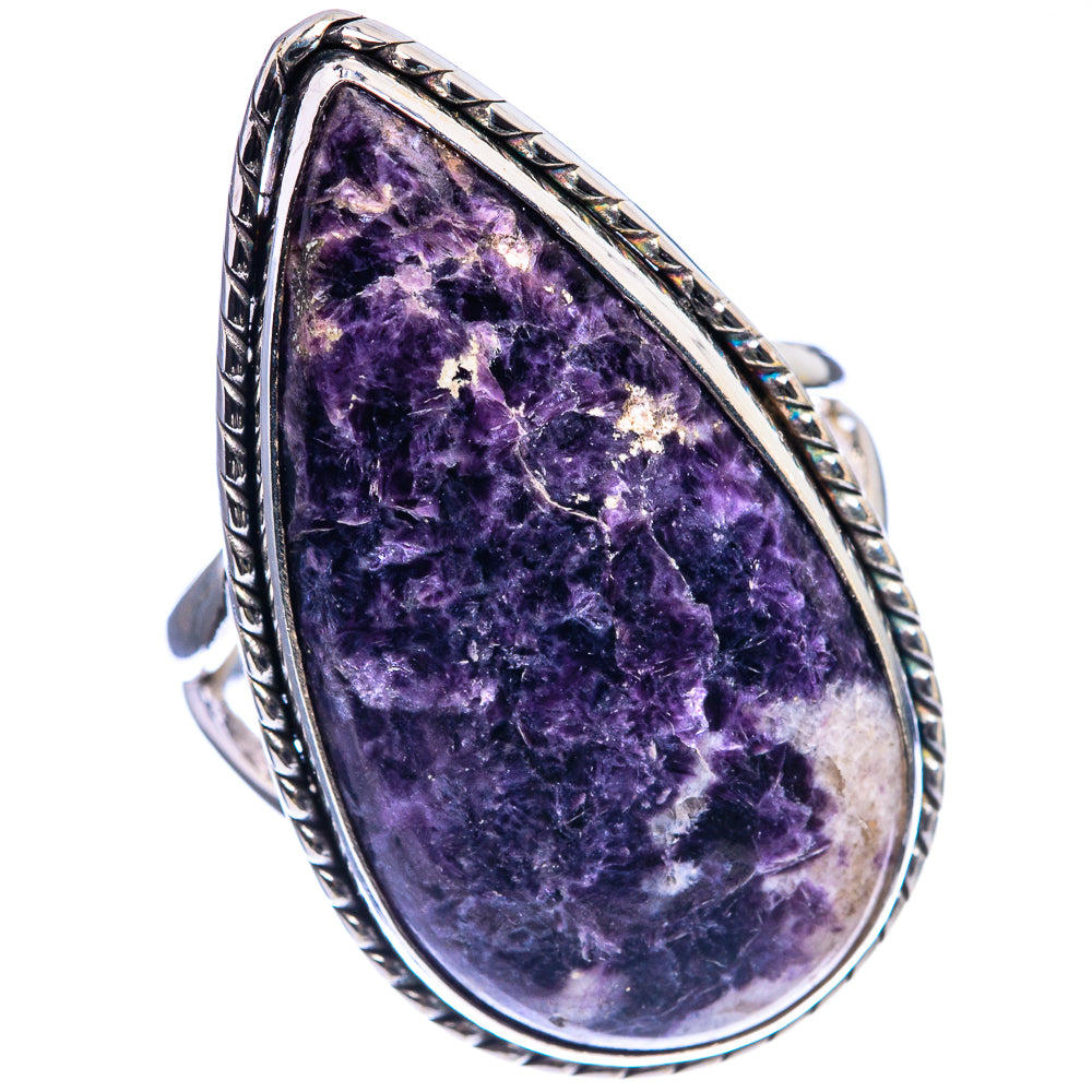 Large Lepidolite Ring Size 9.25 (925 Sterling Silver) R142508