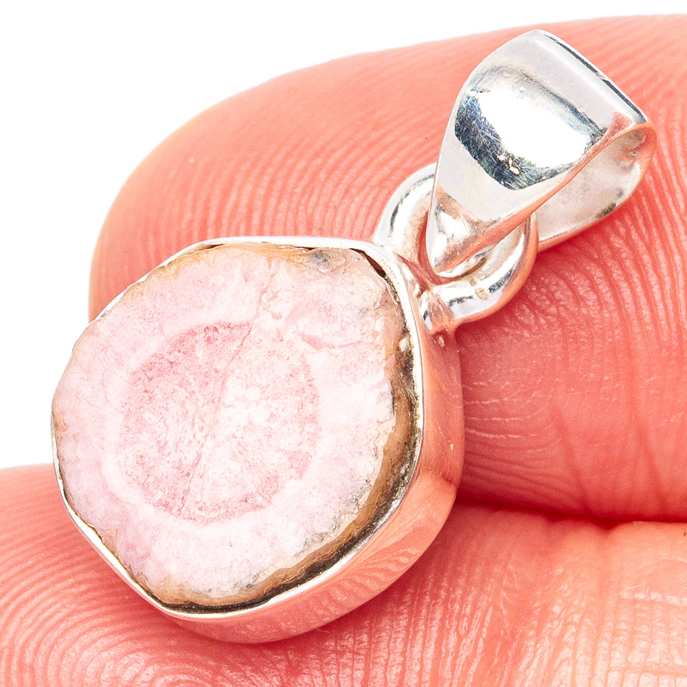 Rare Rhodochrosite Stalactite Pendant 7/8" (925 Sterling Silver) P42928