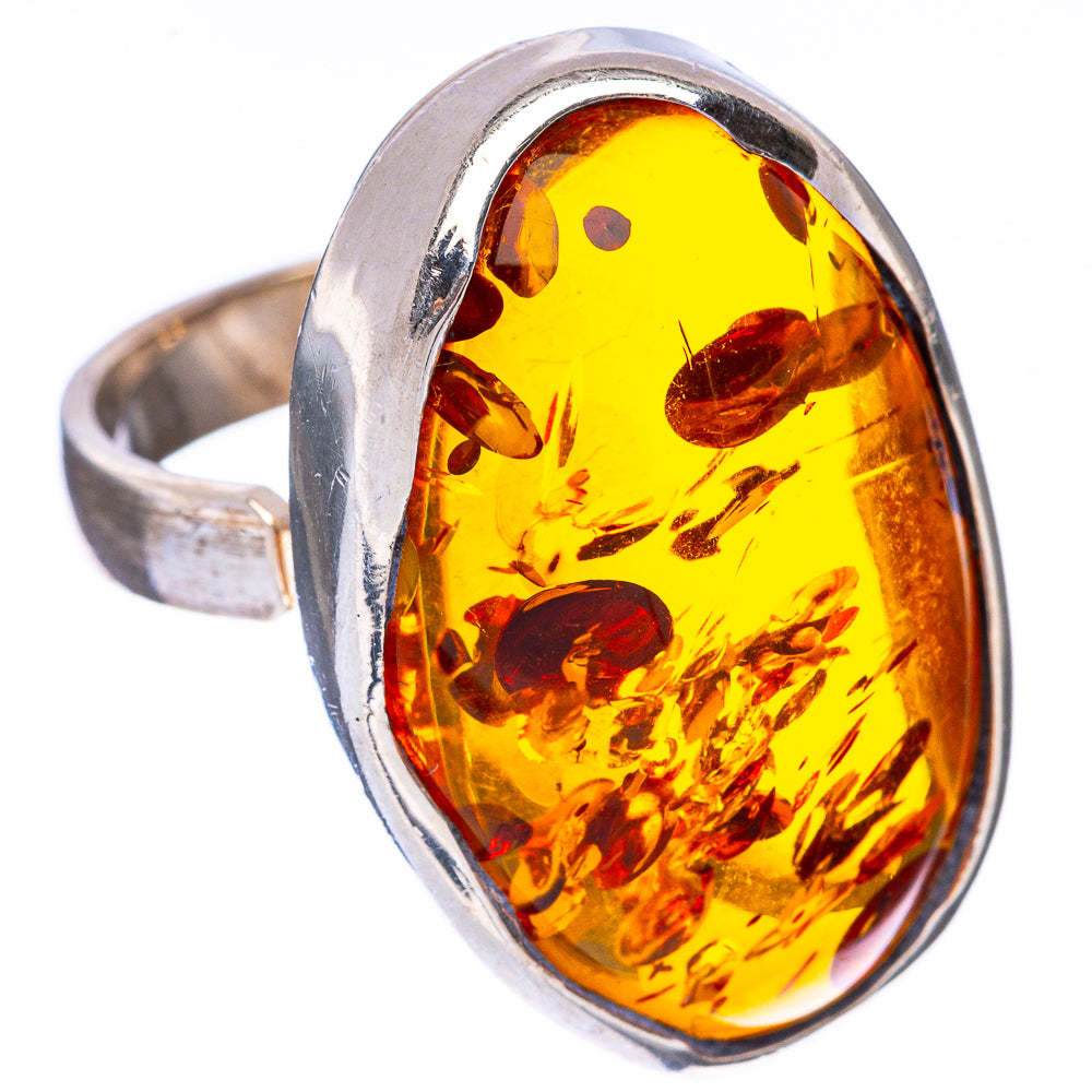 Baltic Amber Ring Size 8 (925 Sterling Silver) R1882