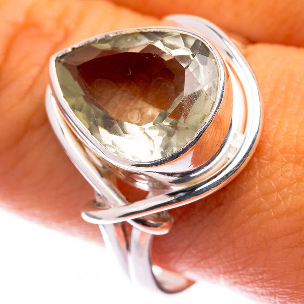 Green Amethyst Ring Size 10 (925 Sterling Silver) R141132