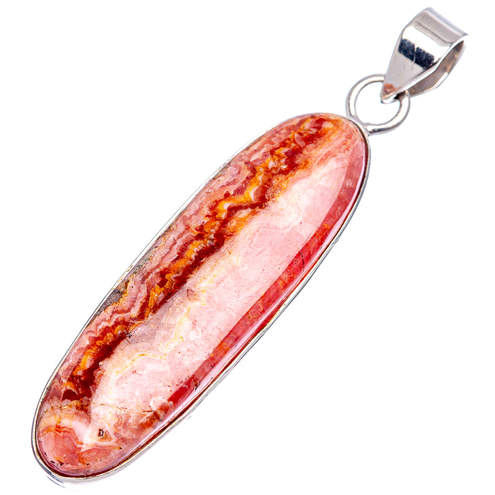 Premium Rhodochrosite Pendant 2 3/8" (.925 Sterling Silver)