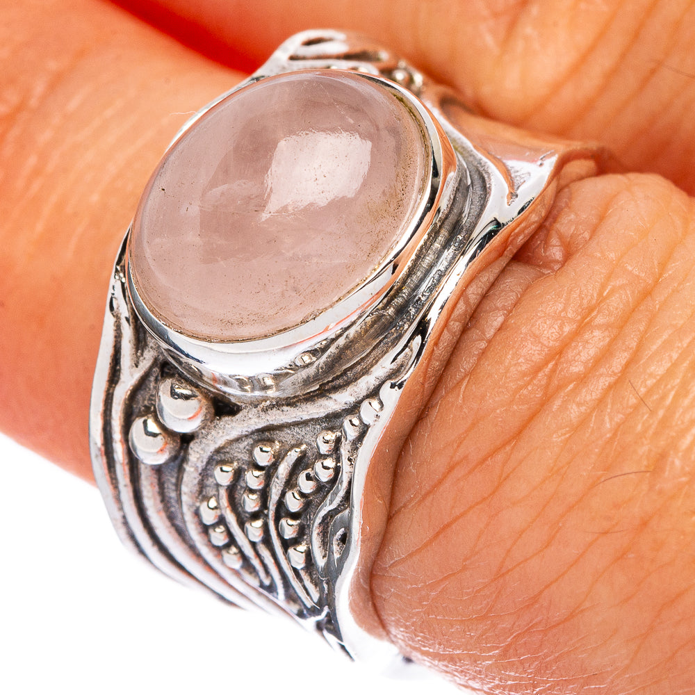 Rose Quartz Ring Size 6.5 (925 Sterling Silver) R146437