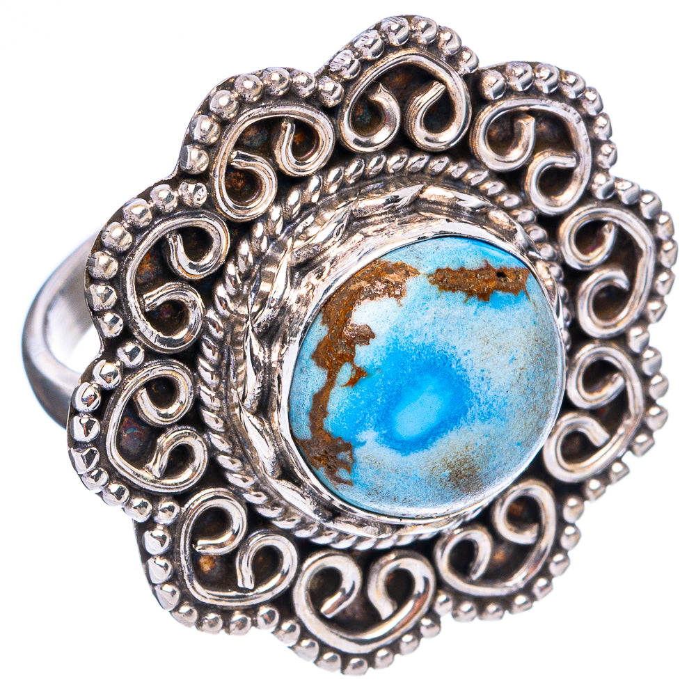 Rare Golden Hills Turquoise Ring Size 5.75 (925 Sterling Silver) R4909