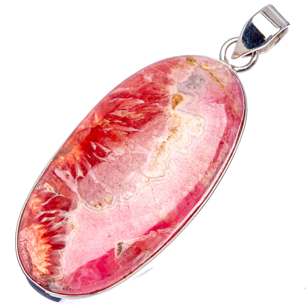 Premium Rhodochrosite Pendant 2 3/8" (.925 Sterling Silver)