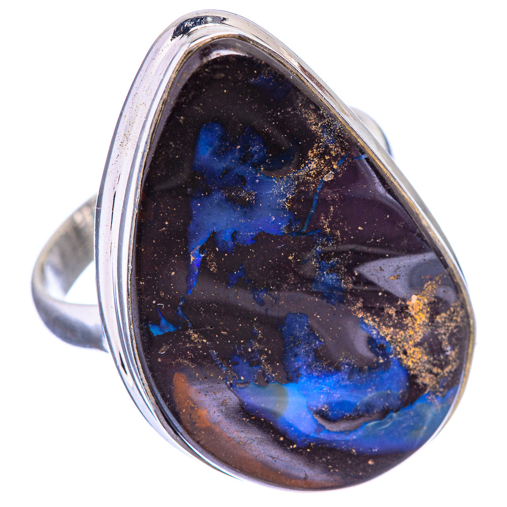 Large Boulder Opal Ring Size 10.75 (925 Sterling Silver) R142738