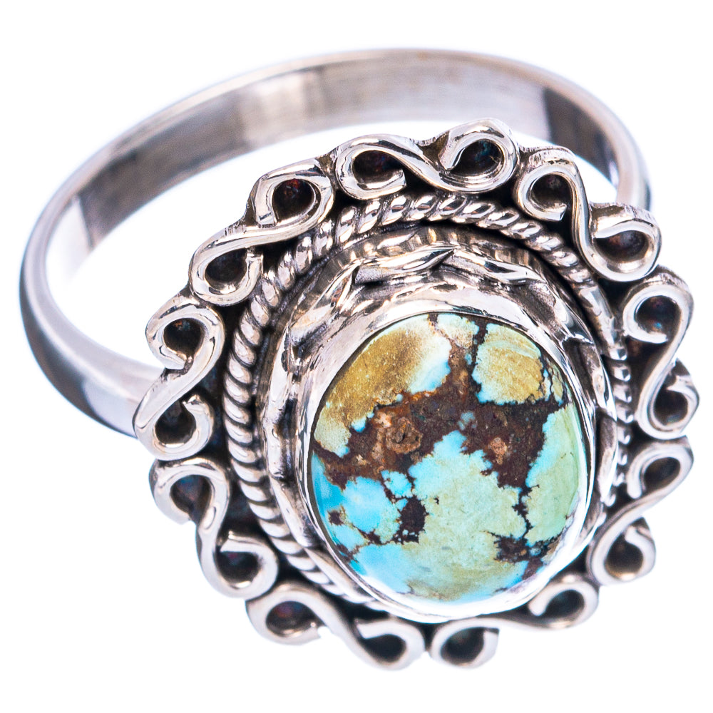 Rare Golden Hills Turquoise Ring Size 9.75 (925 Sterling Silver) R4905