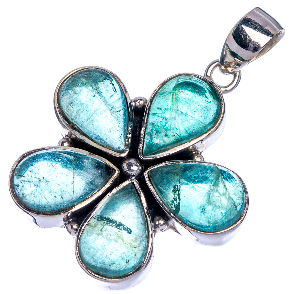 Blue Fluorite Pendant 1 1/2" (925 Sterling Silver) P39830