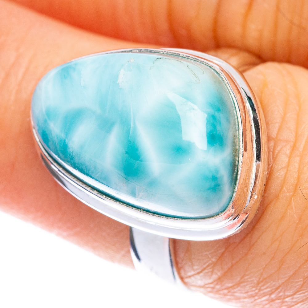 Larimar Ring Size 7 (925 Sterling Silver) R144562