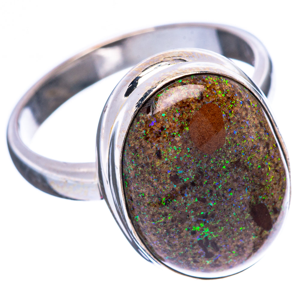 Rare Matrix Opal Ring Size 8 (925 Sterling Silver) R4168