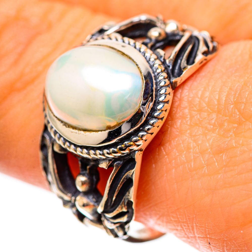 Cultured Pearl 925 Sterling Silver Ring Size 10 (925 Sterling Silver) RING139348