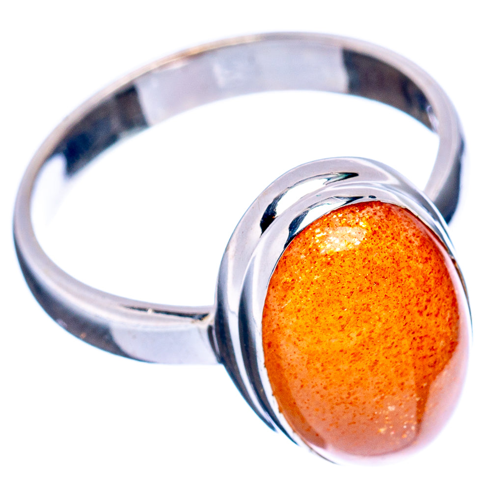 Sunstone Ring Size 8.25 (.925 Sterling Silver)