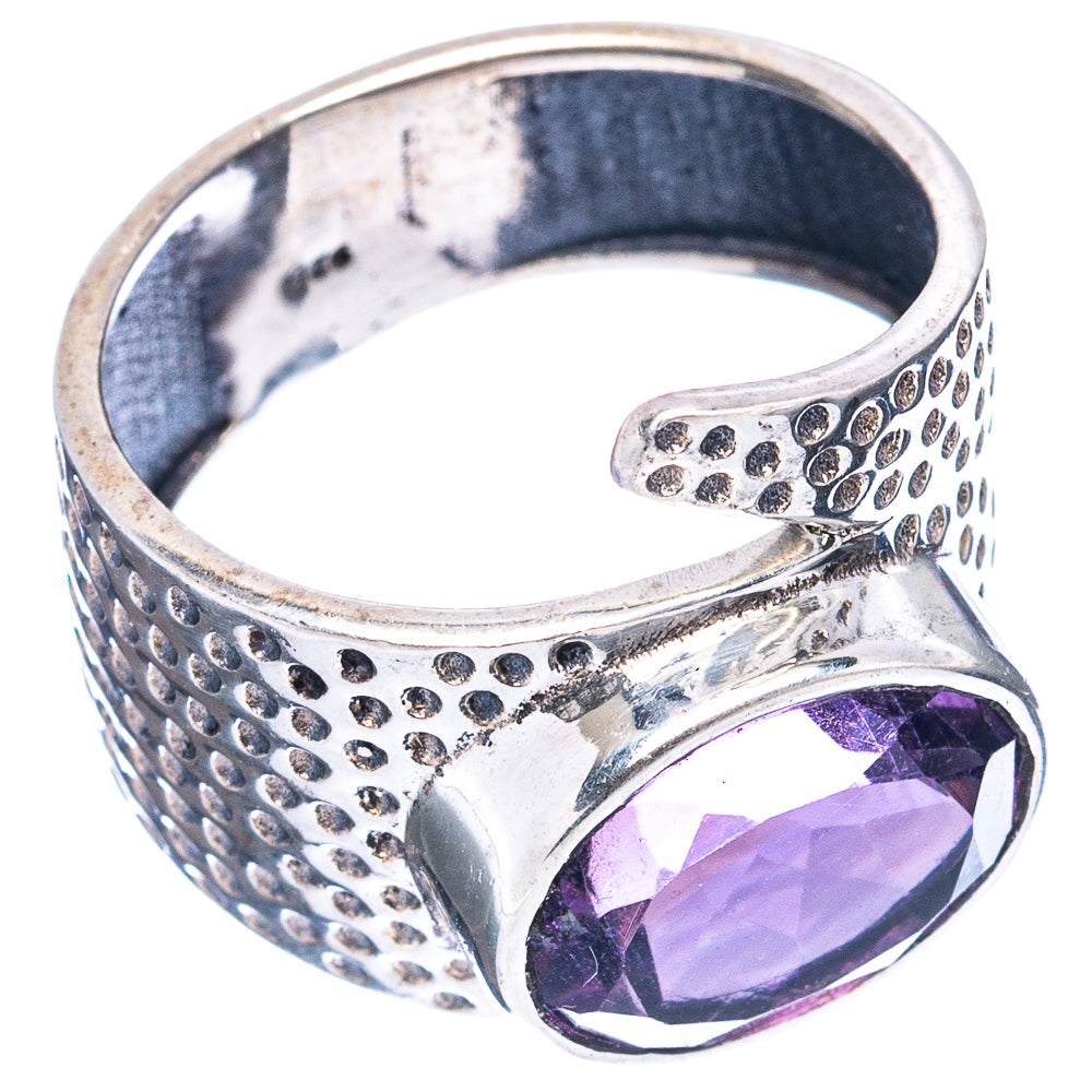 (Classic Series) Amethyst Ring Size 6 (.925 Sterling Silver)