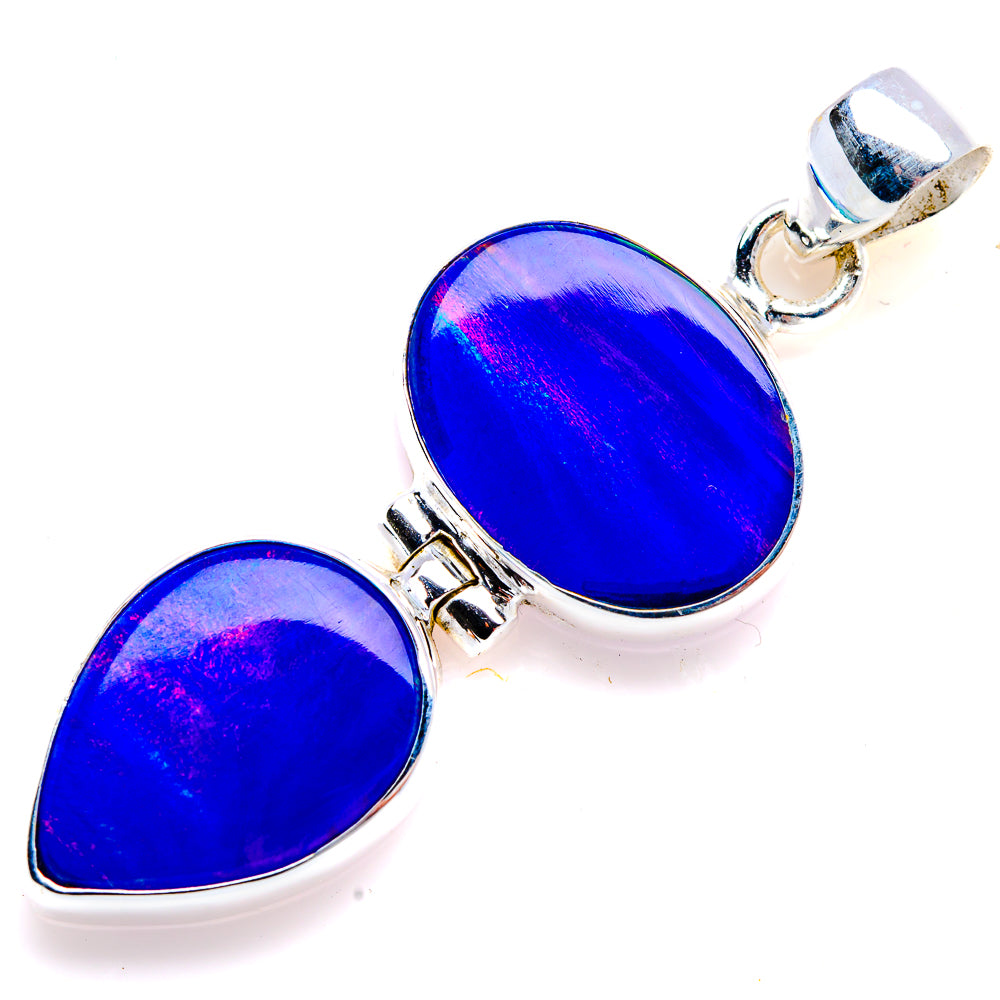 Aura Opal Pendant 1 3/4" (925 Sterling Silver) PD38182