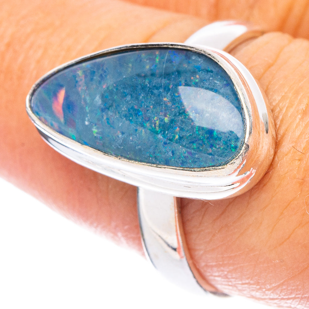 Rare Triplet Opal Ring Size 8 (925 Sterling Silver) R7245
