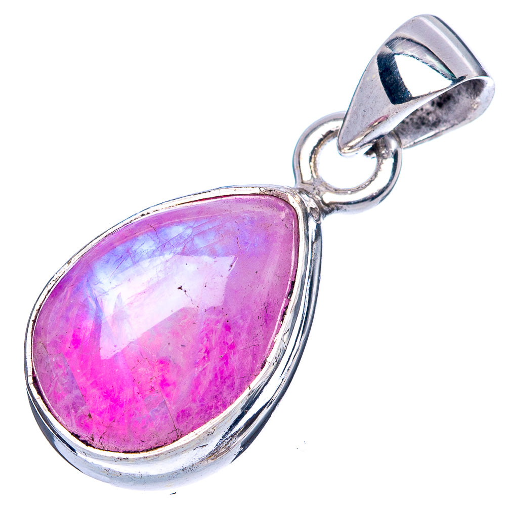Pink Moonstone Pendant 1" (925 Sterling Silver) P42495