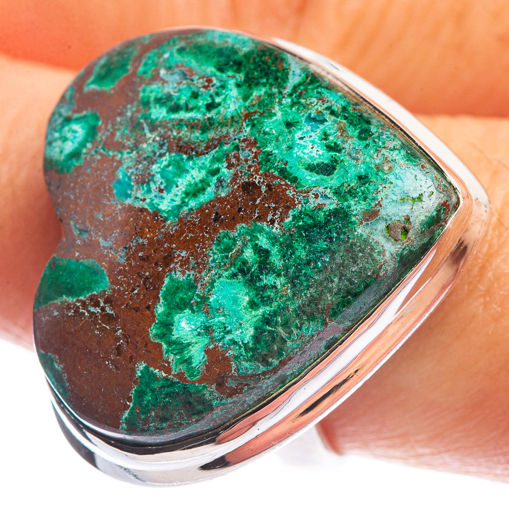 Large Malachite Ring Size 9 (925 Sterling Silver) R144170