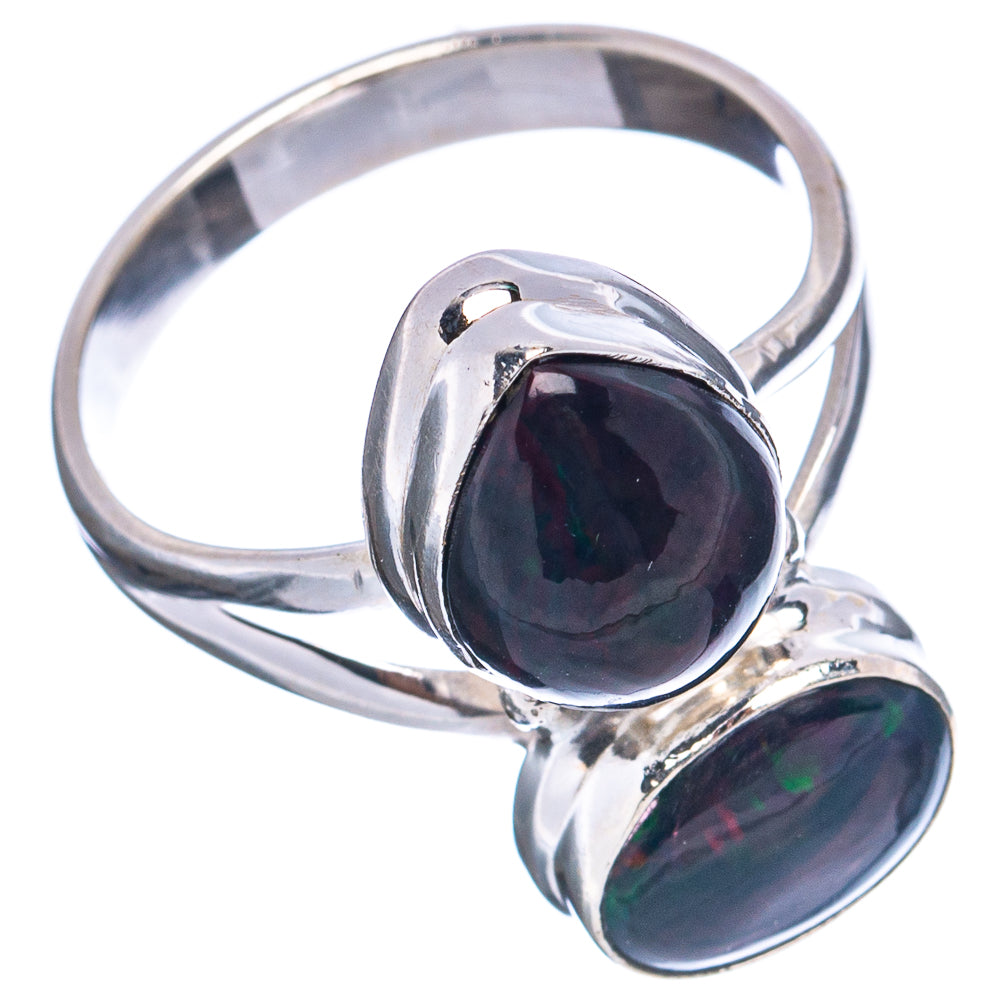 Premium Black Opal Ring Size 8.75 (.925 Sterling Silver)