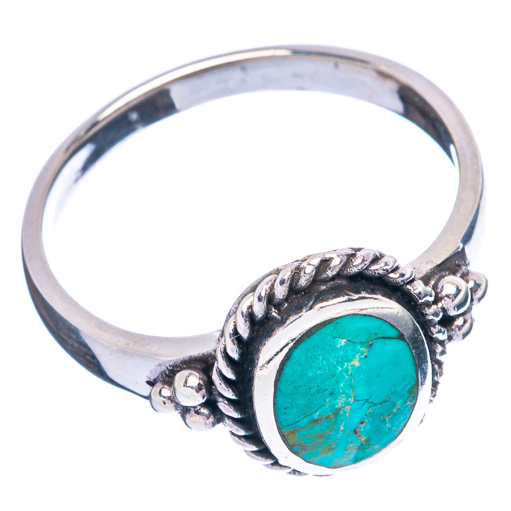 Rare Arizona Turquoise Ring Size 8.5 (925 Sterling Silver) R4895