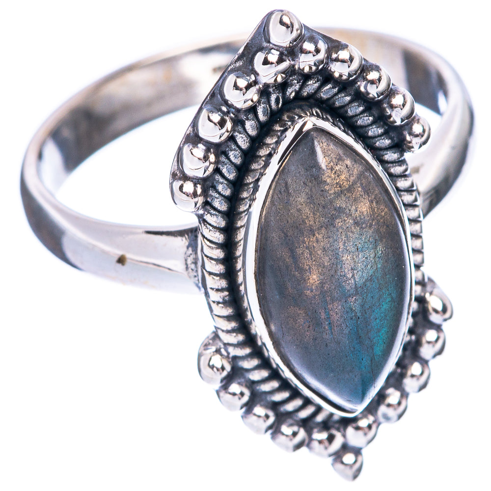 Labradorite 925 Sterling Silver Ring Size 8 (925 Sterling Silver) R5378