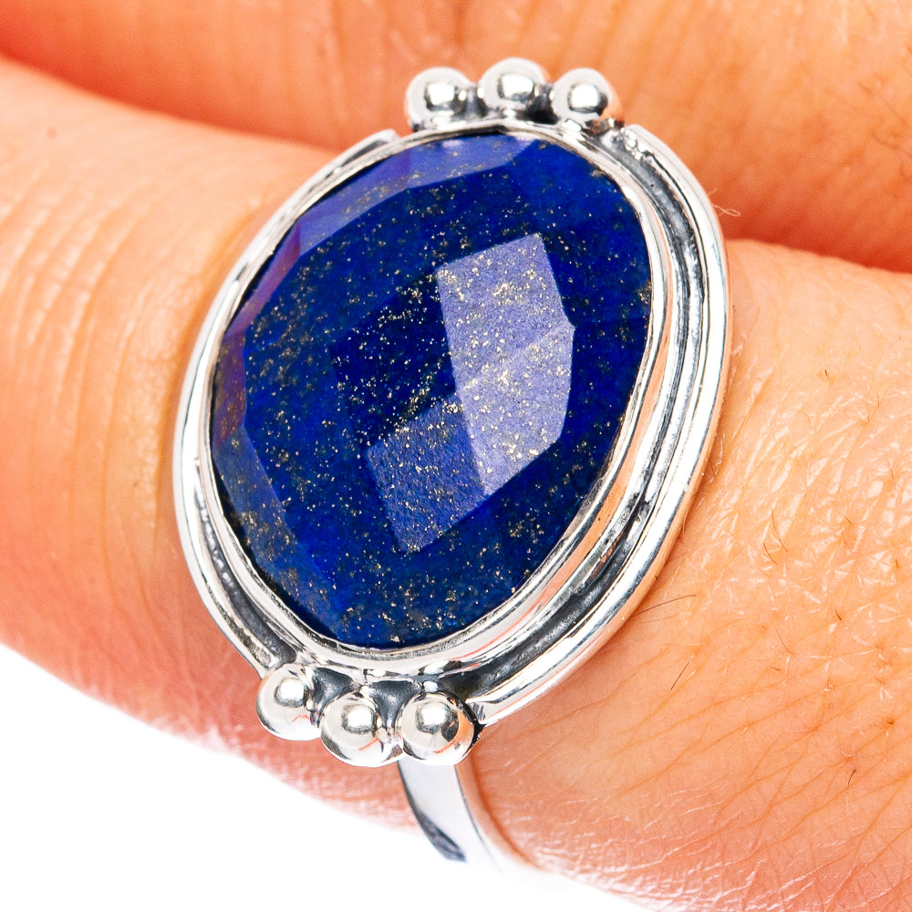 Premium Lapis Lazuli 925 Sterling Silver Ring Size 7.75 Ana Co R3561