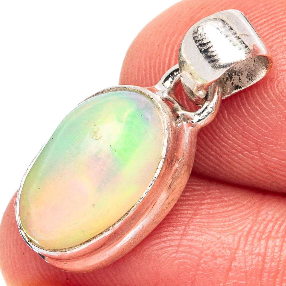 Rare Large Ethiopian Opal Pendant 7/8" (925 Sterling Silver) P43416
