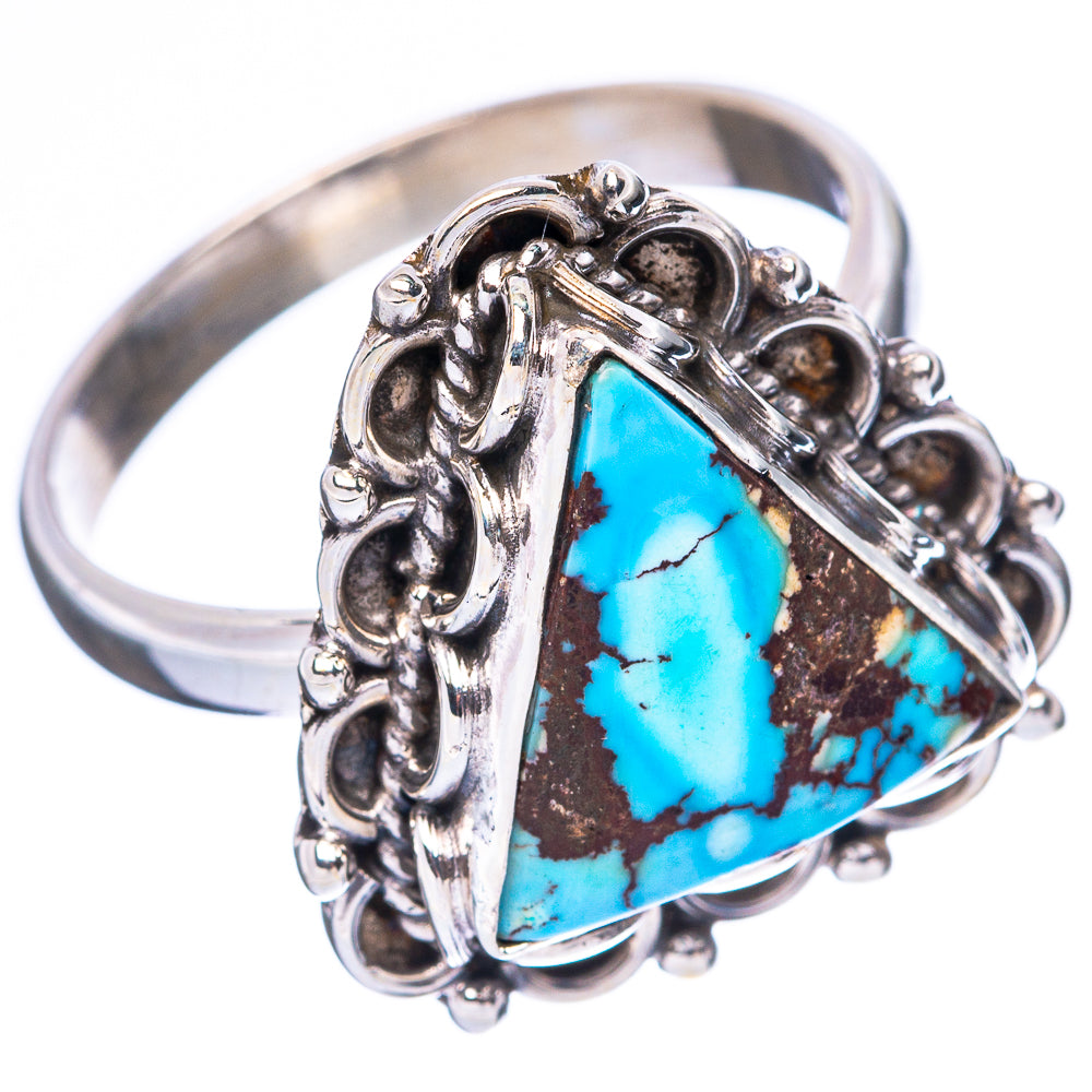 Rare Golden Hills Turquoise Ring Size 9.5 (925 Sterling Silver) R4251