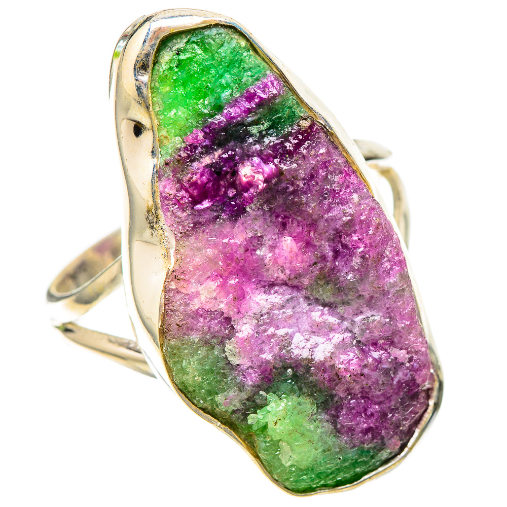 Large Rough Ruby Zoisite Ring Size 10.75 (925 Sterling Silver) RING137927
