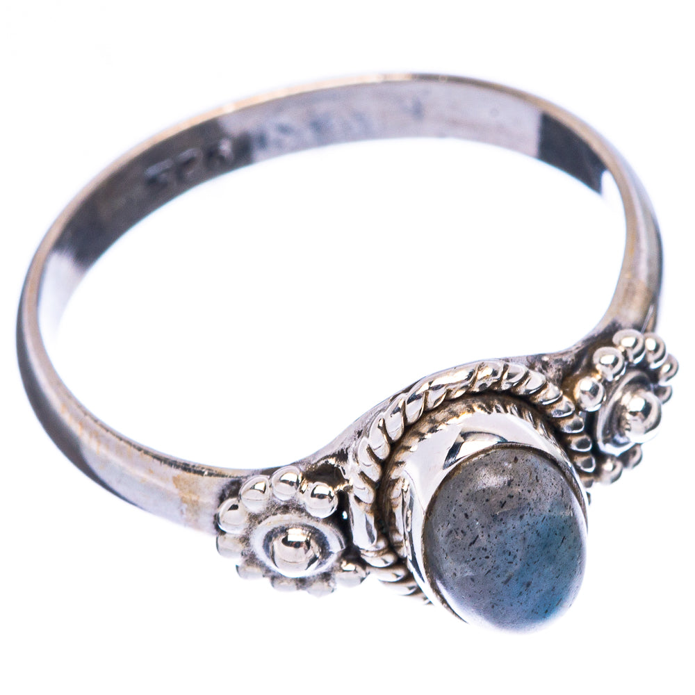 Labradorite Dainty Ring Size 7.5 (925 Sterling Silver) R5989