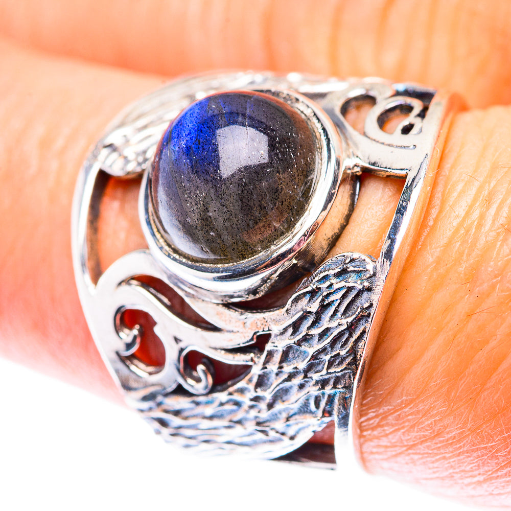 Labradorite Ring Size 7.25 (925 Sterling Silver) RING140144