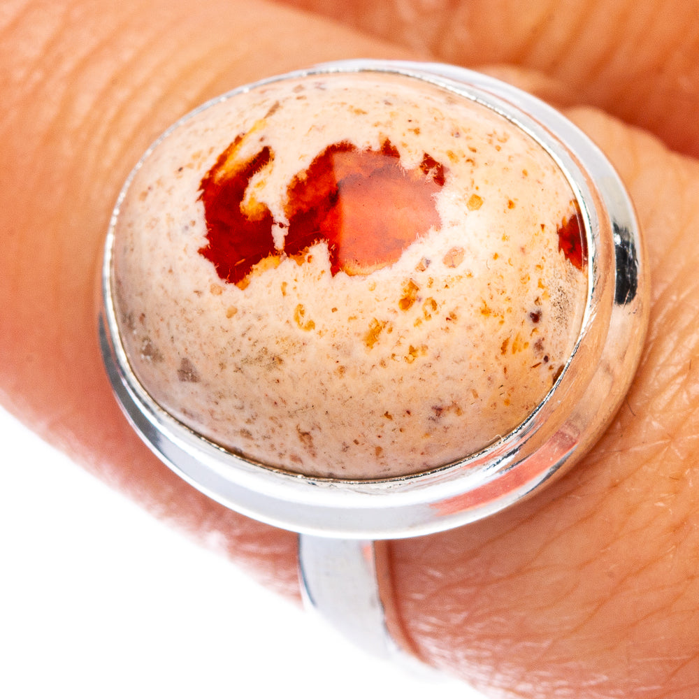 Rare Mexican Fire Opal Ring Size 7.75 (925 Sterling Silver) R146581
